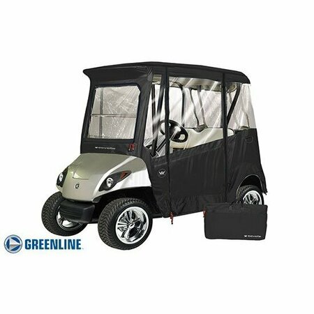 EEVELLE Greenline 2 Passenger Drivable Golf Cart Enclosure - Jet Black GLEYDB02